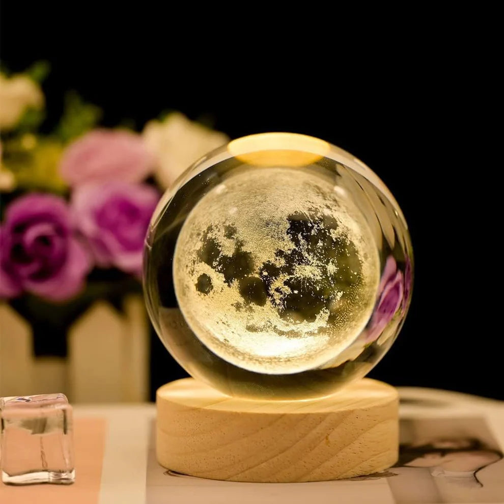 Galaxy Moon Crystal Ball